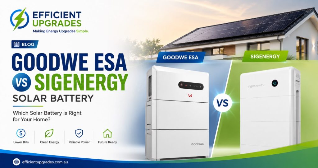 GoodWe ESA vs Sigenergy Solar Battery