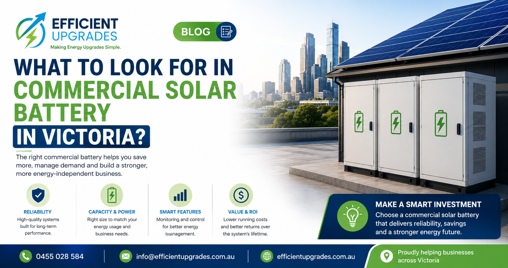 Commercial Solar Battery in Victoria