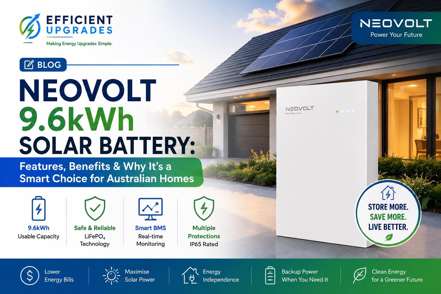 NEOVOLT 9.6kWh Solar Battery