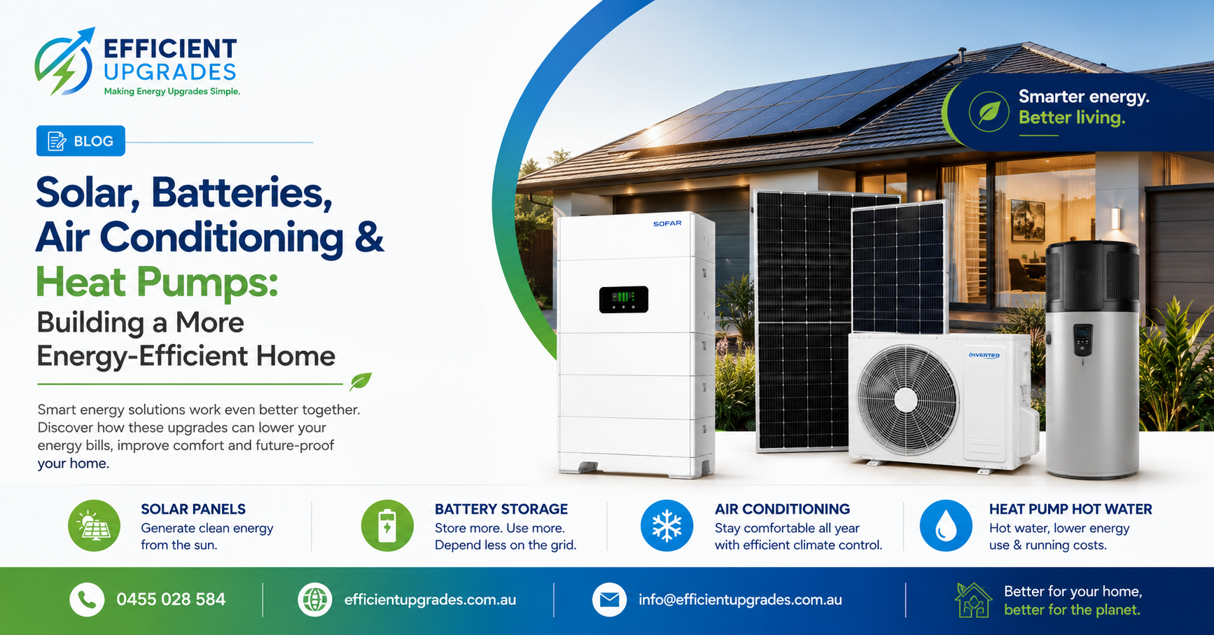 Solar, Batteries, Air Conditioning & Heat Pump